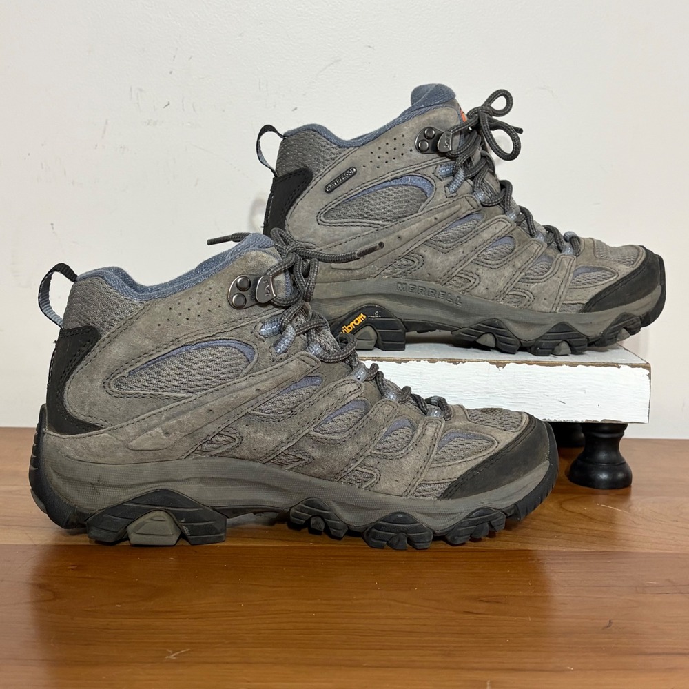Merrell Moab 2 Mid Waterproof Hiking Boots Granite Grey Womens 7 J06052